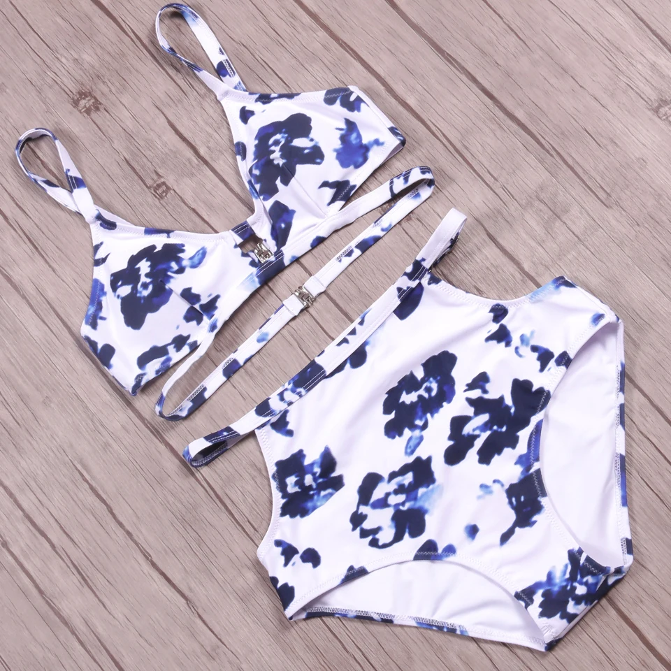 Женский купальник с пуш-ап SAMEGAME бразильский купальник-бикини лямкой на шее