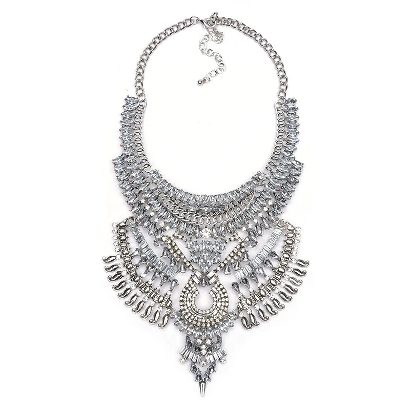 2017 мода ретро boho инкрустированные хрустальный ангел крылья кулон преувеличены