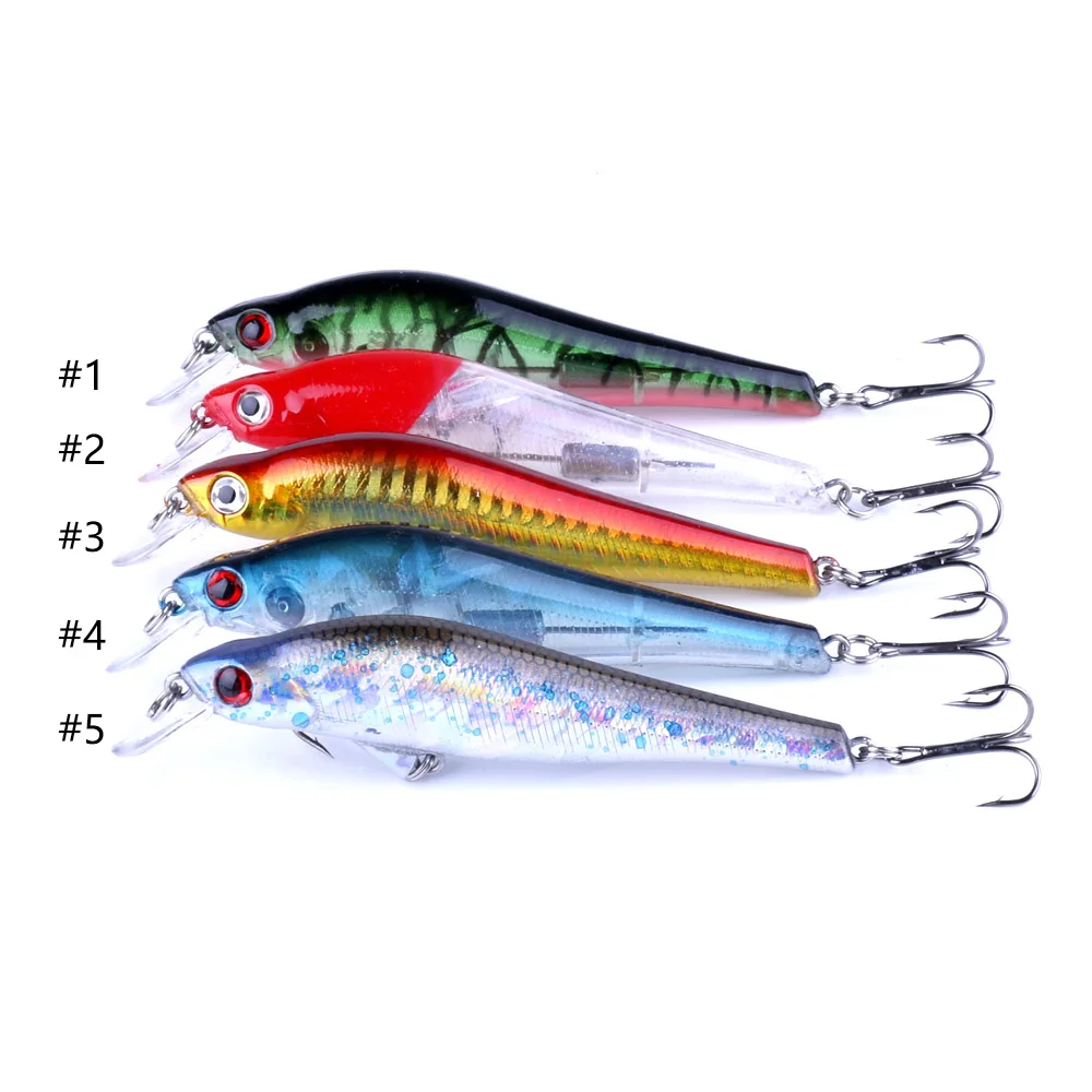 1 шт. воблеры Jerkbait 5 видов цветов 10 см 11 г жесткая Приманка Minnow Crank рыболовные