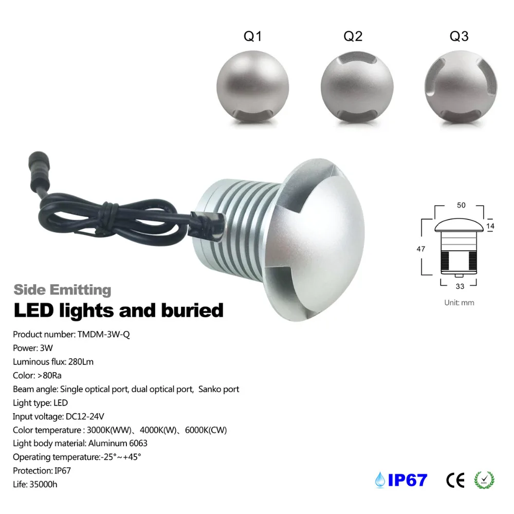 Inground led 12В лестничное освещение наружное пятно exterieur encastrable terrasse lampes encastrables grondspot
