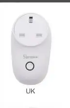uk Sonoff S26 Wi-Fi умная розетка EU/US/UK/CN/AU, беспроводная штепсельная розетка, Умный домашний переключатель, работает с Alexa Google Assistant IFTTT - Комплект: uk