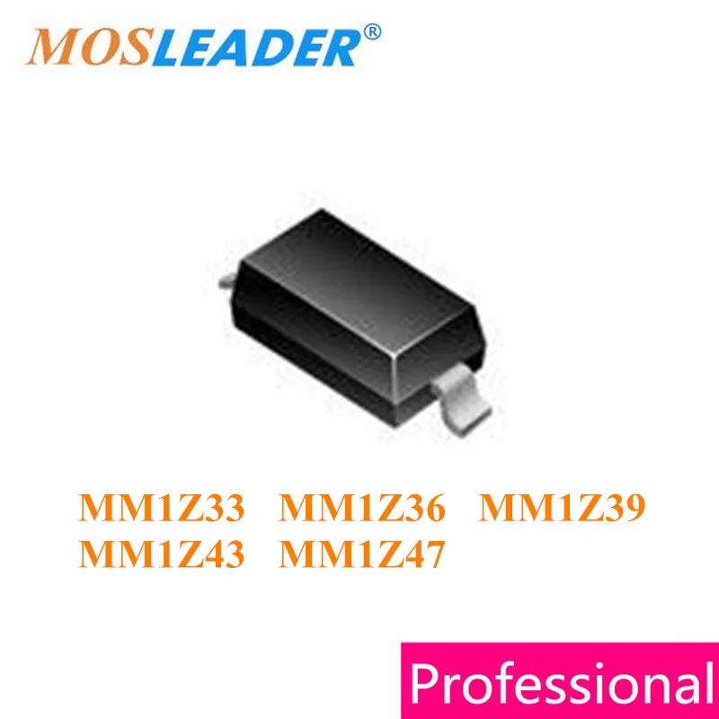Mosleader 3000 шт. SOD123 MM1Z33 33 V MM1Z36 е-байка 36В MM1Z39 39 V MM1Z43 43 V MM1Z47 47 V MM1Z33V MM1Z36V MM1Z39V MM1Z43V MM1Z47V 1206