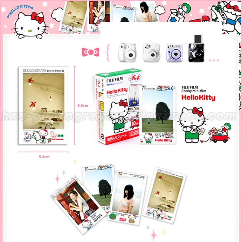 Оригинальный 10 шт. Fujifilm Instax Mini 9 пленка Fuji фотобумага hello kitty для 8 50 s 7 70 90 25 Share SP 1 2