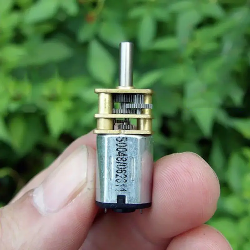 Микро двигатель N20 DC 3V 5V 6V 90RPM маленький мини 12mm полностью металлическая коробка