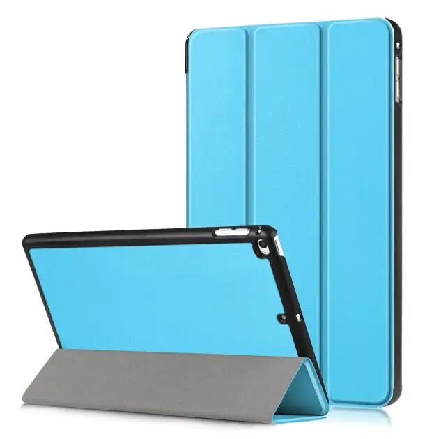 SKY BLUE Печатные флип чехол Кожаный чехол для Samsung Galaxy Tab расширенный 2 10," SM-T583 ультра тонкий задняя стенд Капа Fundas+ стилус - Цвет: SKY BLUE