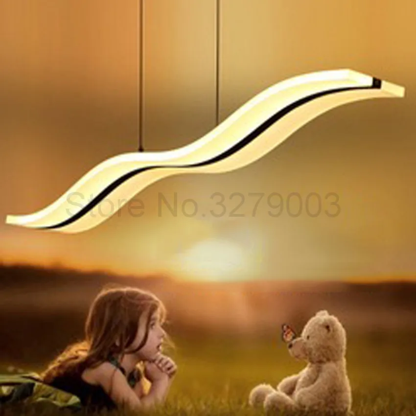 

Современный акриловый подвесной светодиодный светильник типа волны для гостиной, ресторана, отеля, подвесной светильник нового дизайна, пр...