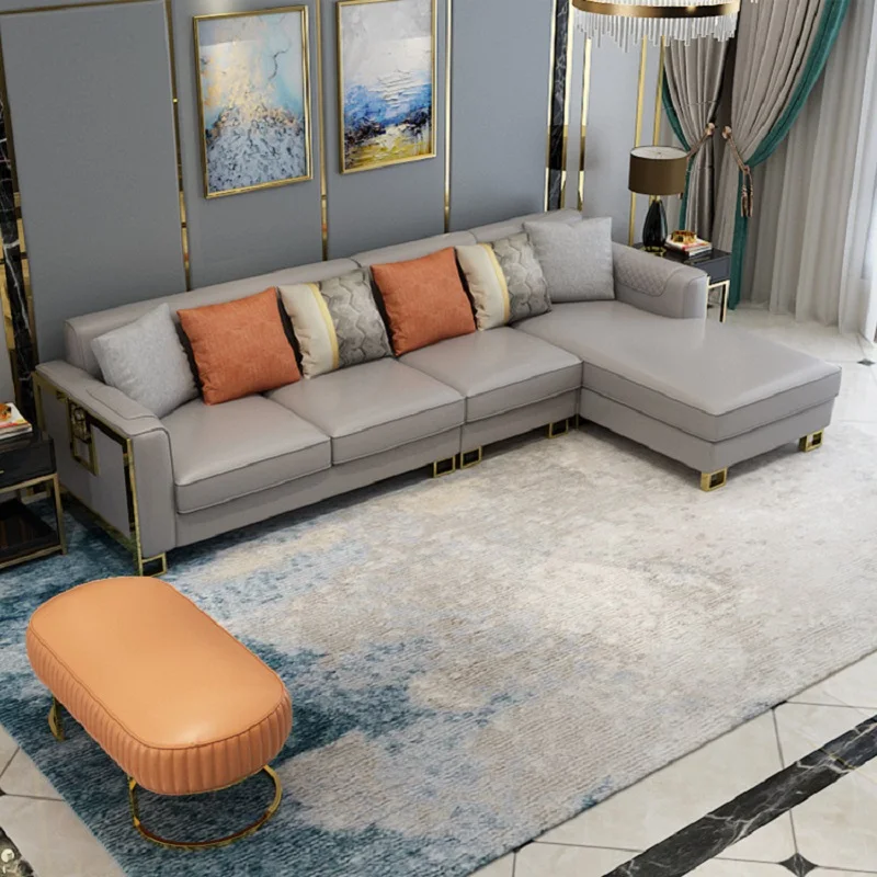 Современный Кожаный Диван для проектов квартиры/новый дизайн наборы диванов с