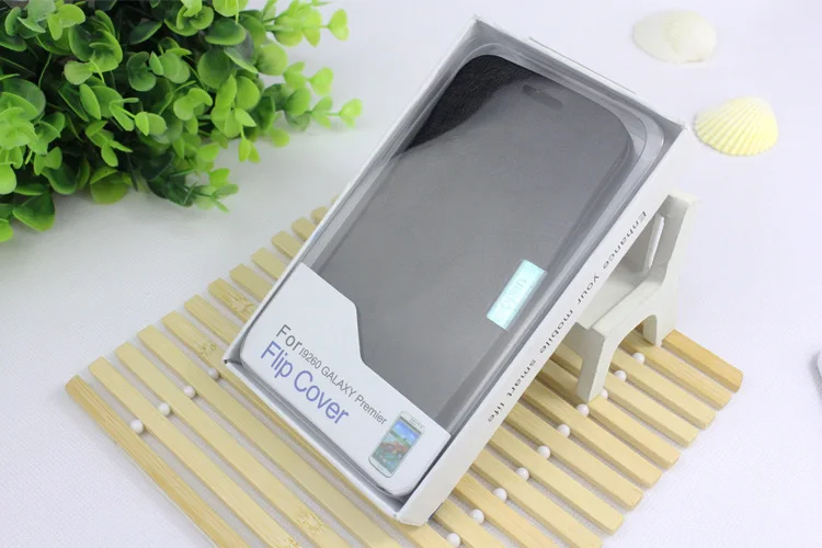 Искусственная кожа люкс телефон владельца и чехол для Samsung премьер I9260