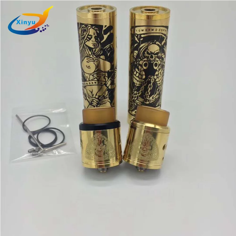 Новейший башенный механический мод набор 24 мм латунный испаритель с Apocalypse GEN 25 RDA