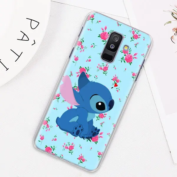 11 Милый чехол для телефона Lilo Stitch s для samsung Galaxy J4 J6 Plus J8 A40 A50 A60 A70 A80 жесткий чехол из поликарбоната - Цвет: 11