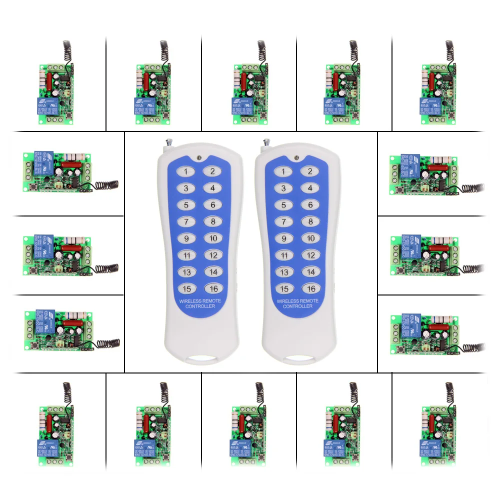 Беспроводная радиочастотная лампочка переменного тока 220 В 110 1 канал система