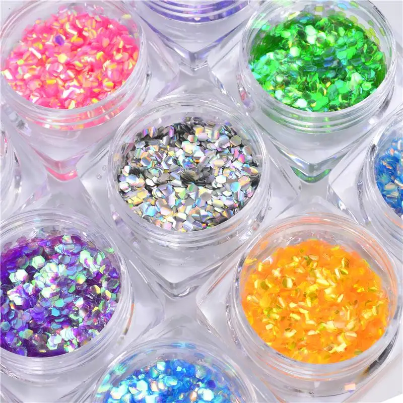 12 бутылок/партия блестки для ногтей|nail sequins|hexagon glitterhexagon sequin |