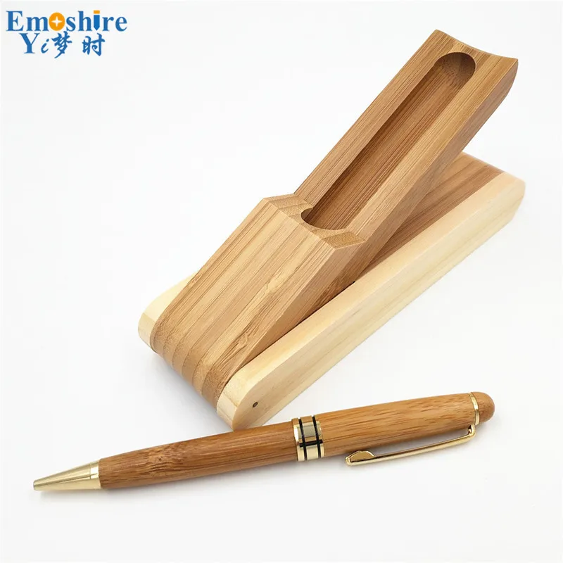 Ручка перьевая из натурального бамбука с бамбуковым карандашом | Канцтовары для