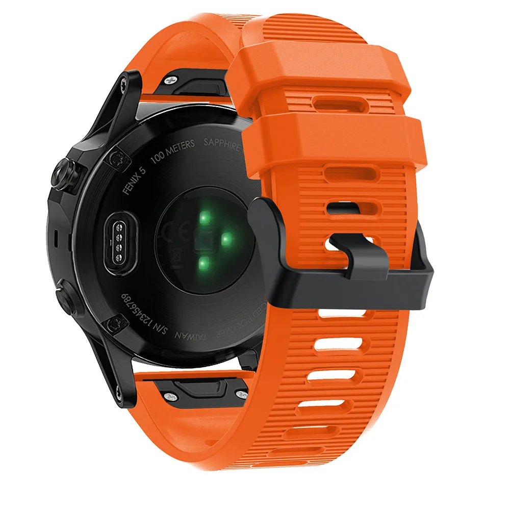 HeroIand 26 мм сменный силиконовый быстросъемный ремешок для часов Garmin Fenix 5X 6X 3 HR