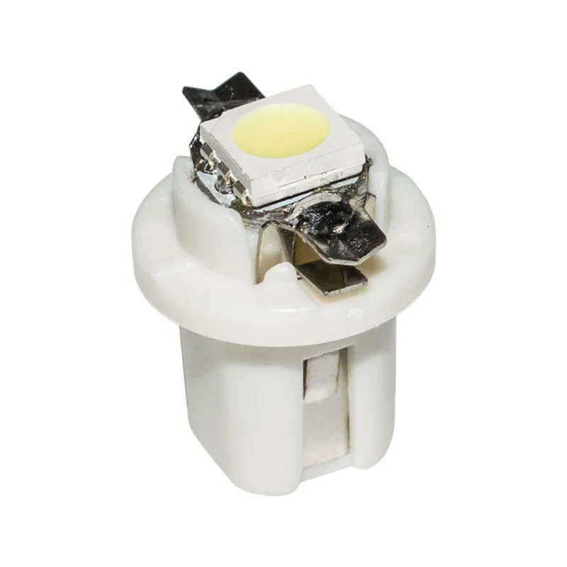 1000 шт. T5 B8.5D водить автомобиль освещение подсветка приборов, Wedge Bulb, t5 B8.5 5050 SMD авто измерительная приборная панель сторона черная интерьер светодиодные лампы 12 V 1000X