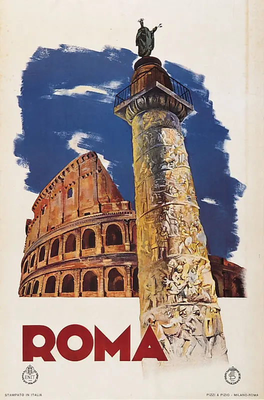 Италия туризма Плакаты Firenze Статуи Классическая Настенная Наклейка холст