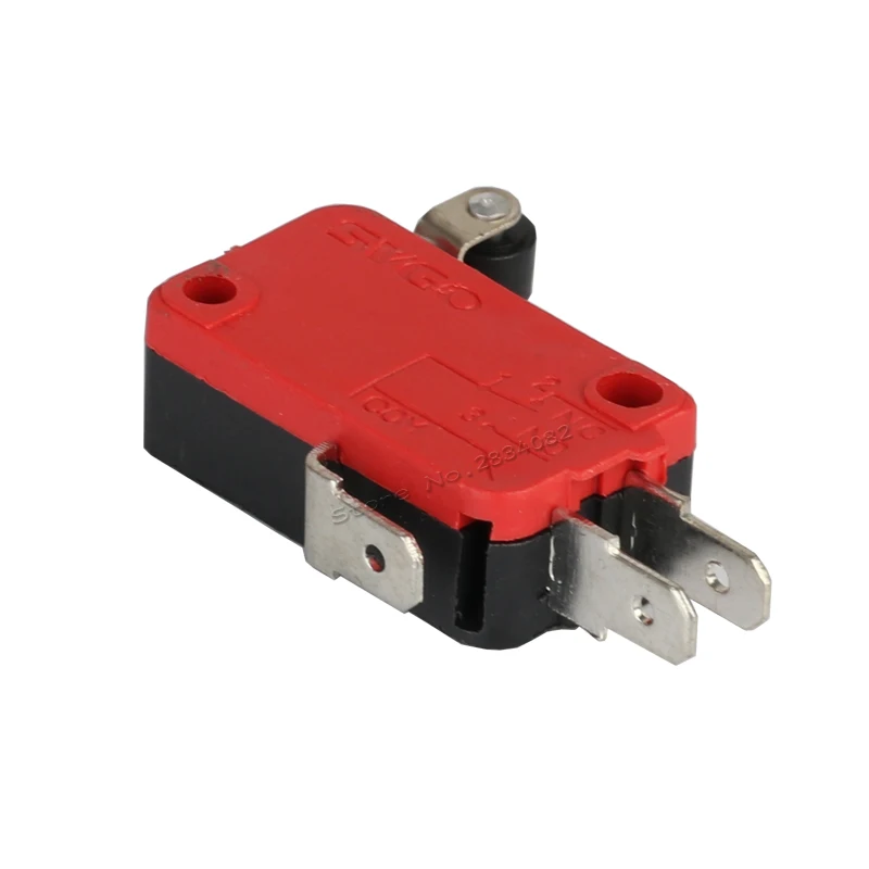 3 16A 250VAC Длинный рычаг мини мгновенный ролик микро переключатель 1NONC pin концевой