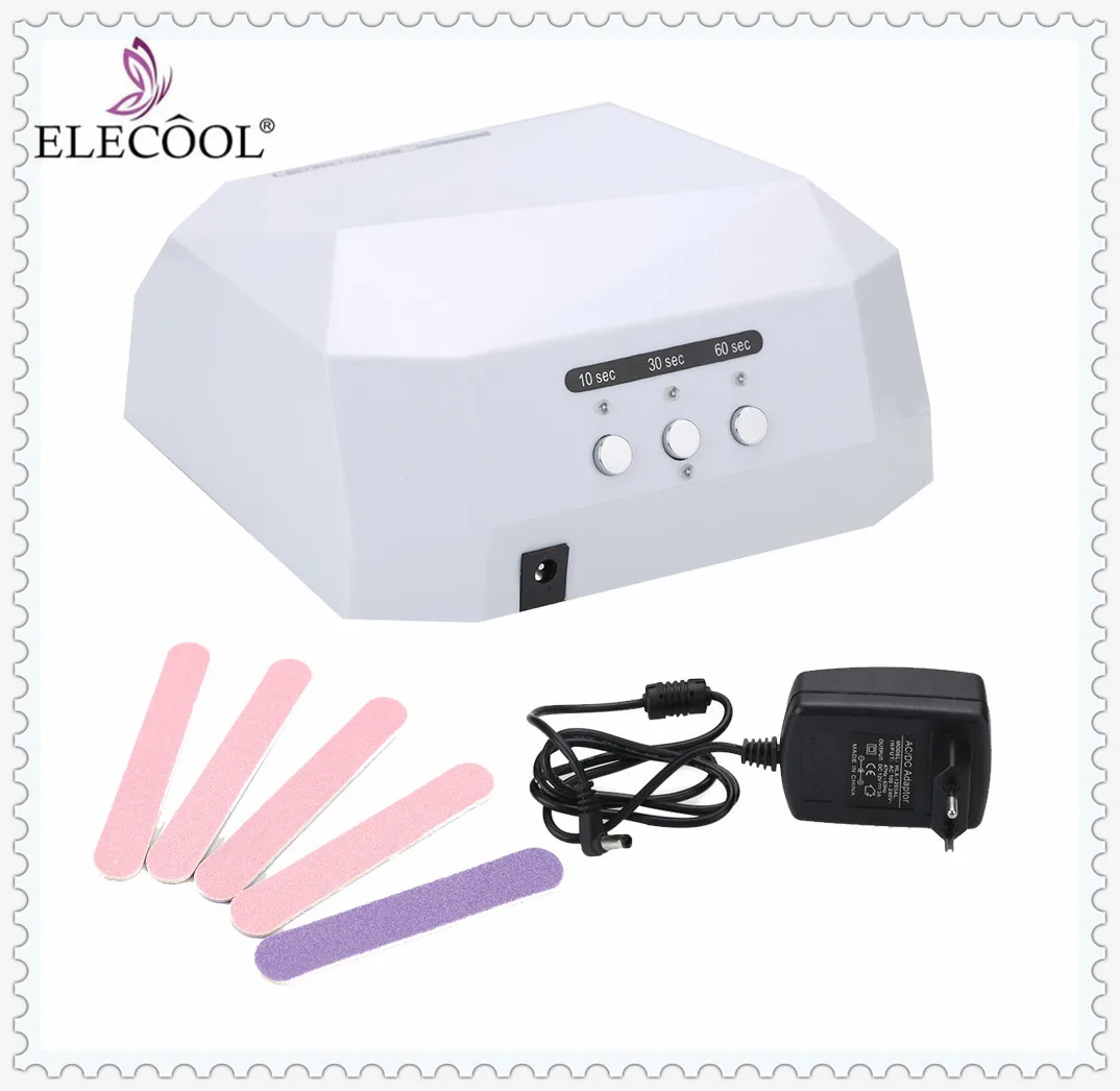 Elegant 1 комплект 36W 12V светодиодный CCFL лак для ногтей УФ лампа сушки гель лака