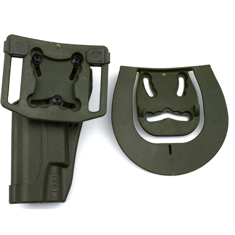 

Green Right Hand Military Tactical Hunting Gun Belt Holster w/ Paddle Fits 1911