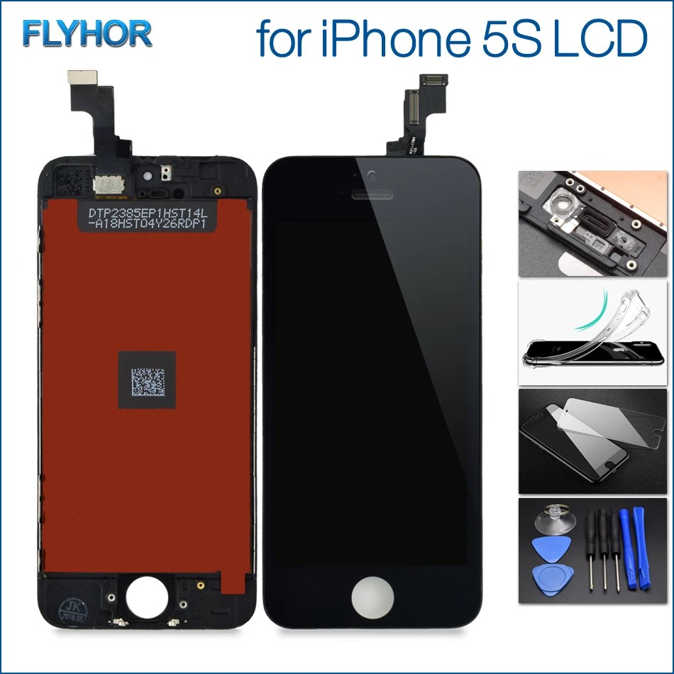 AAA + качество ЖК-дисплей для iPhone 5 Дисплей Сенсорный экран 5S Digitizer Замена 6 S сборки с