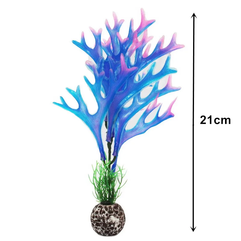 1 шт. декоративное растение для аквариума 21 см|aquarium decoration|decoration aquariumfish tank plants |