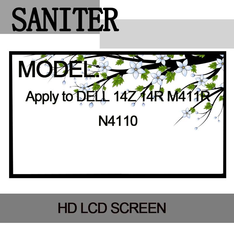 SANITER применимо к DELL 14Z 14R M411R N4110 ЖК экран 14 0 светодиодный для ноутбука|laptop lcd screen|14.0
