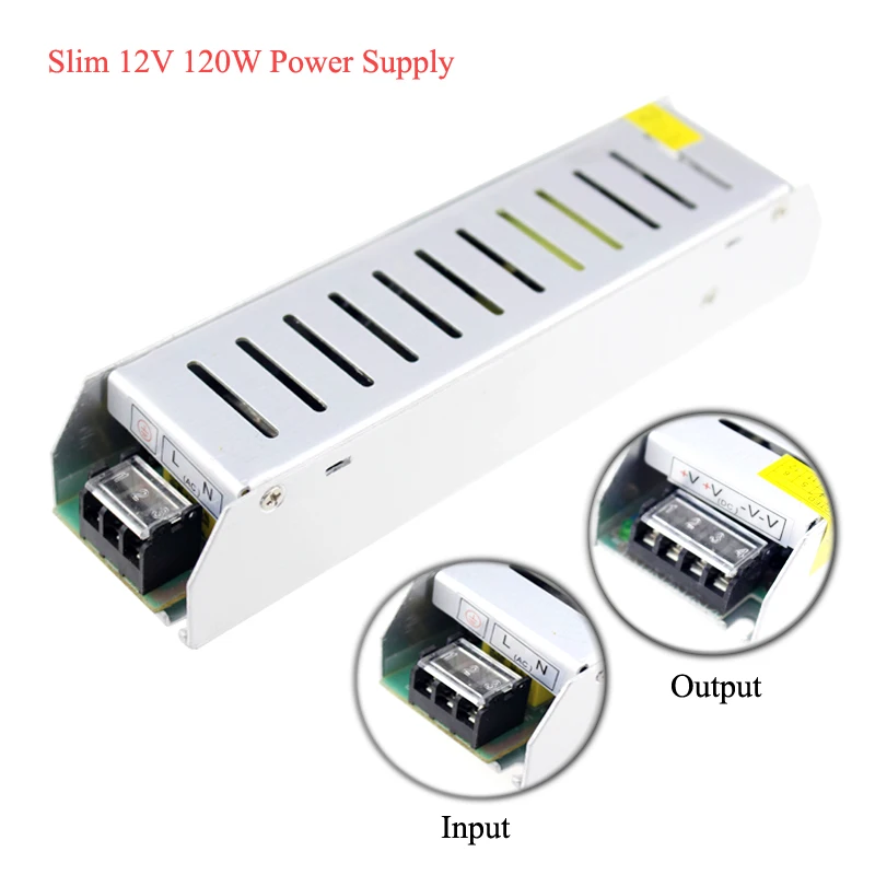 Led trasformatore 220 в 12 В импульсный источник питания 10 А 120 Вт ac dc драйвер led для