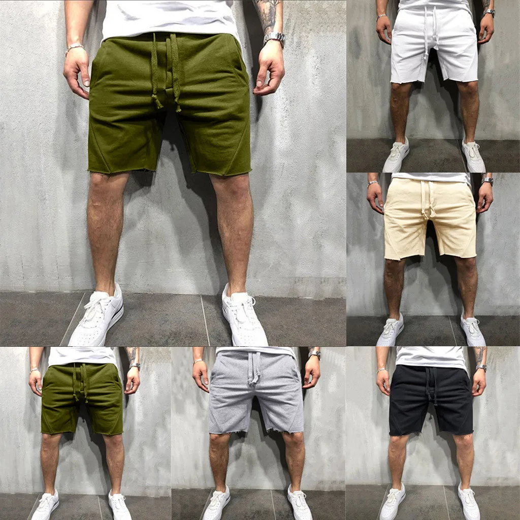 Fashsiualy бермуды masculina Модные мужские повседневные спортивные шорты штаны брюки шорты мужские