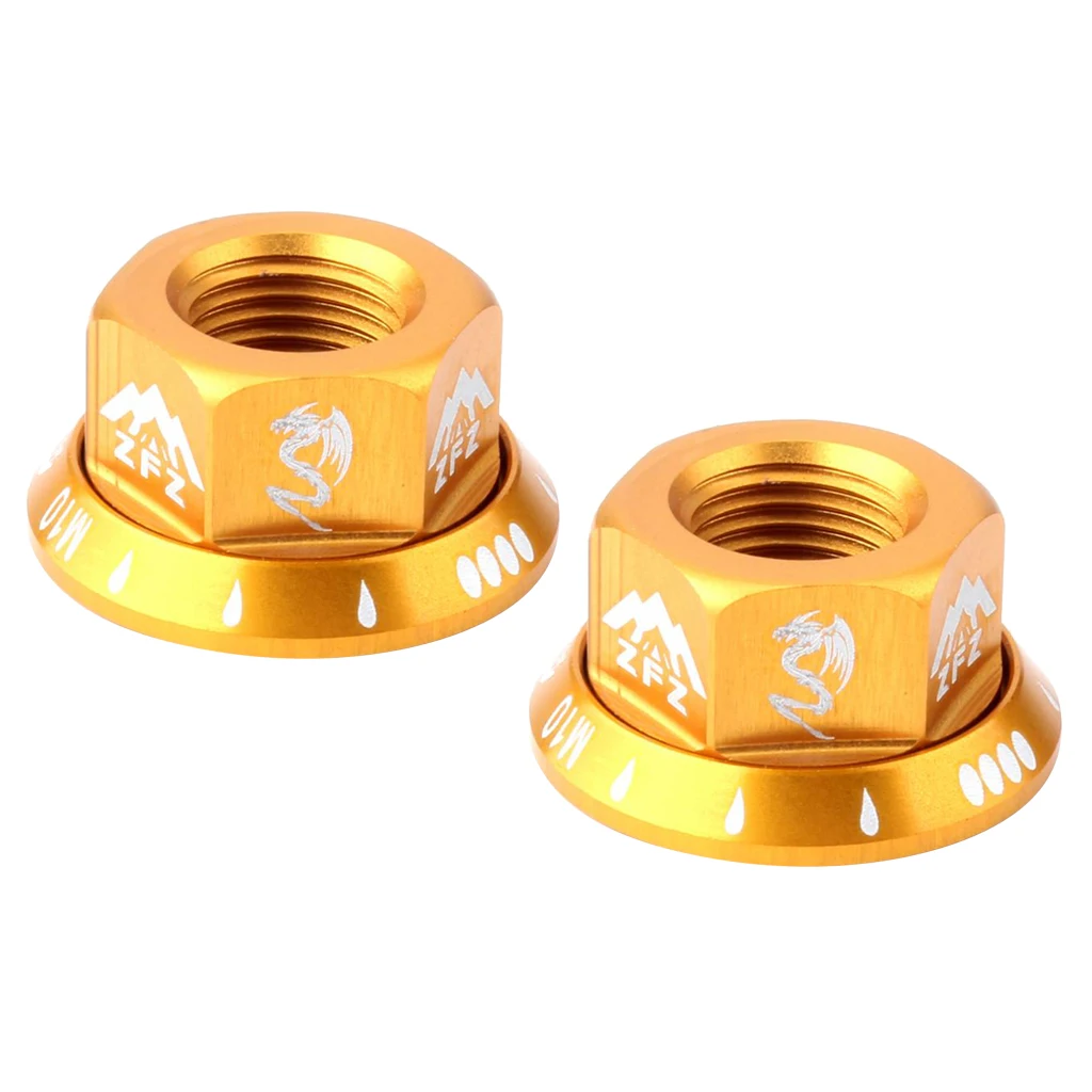 Гайка велосипедная M10 складная фиксированная шестерня ступица колеса ось