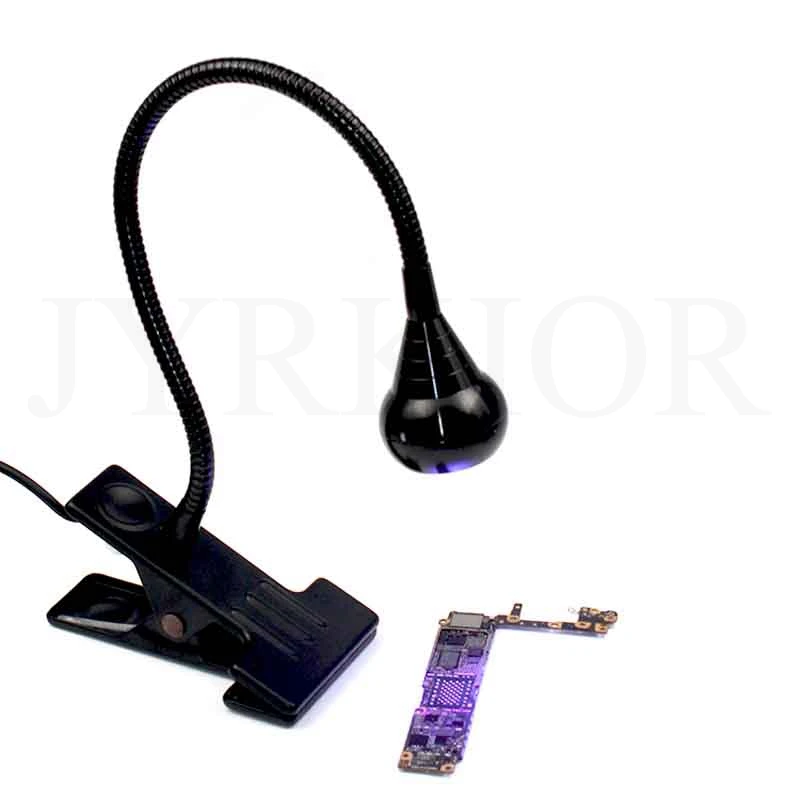 Jyrkior Регулируемый 5 в USB Shadowless UV клей отверждения лампы USB светодиодный светильник ультрафиолетового зеленого масла фиолетовый светильник для iPhone PCB ремонт