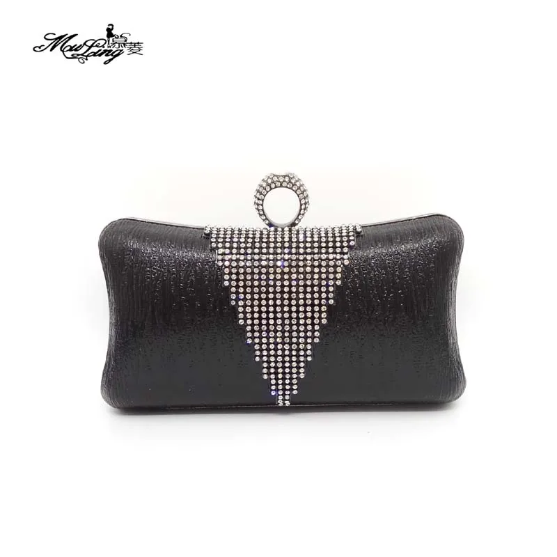 Женская вечерняя сумка Muling с кристаллами блестящая для банкета свадебные