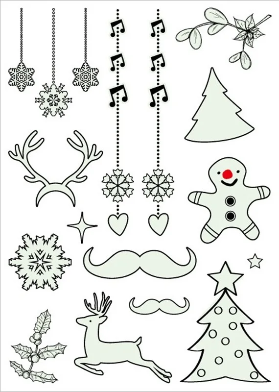 1 шт. вечерние светящиеся наклейки для татуировок рождественские карнавальные