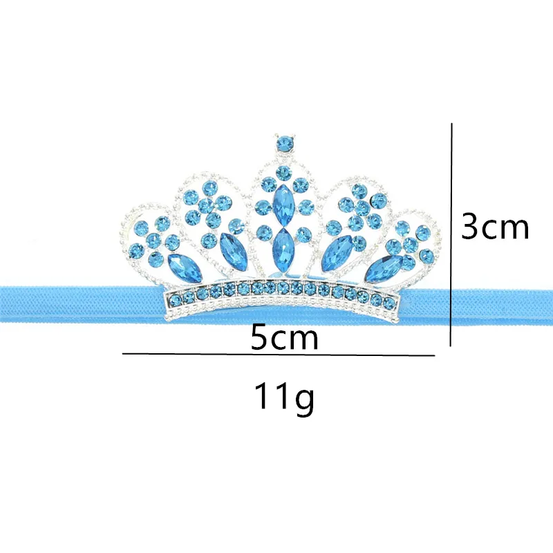 Roccina новорожденного ребенка голова одежда со стразами Корона оголовье принцесса