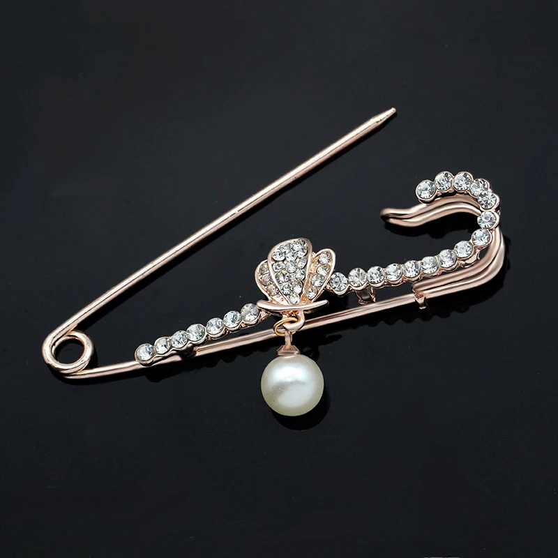 Большая брошь Винтажная женская модная хиджаб булавки и броши для женщин