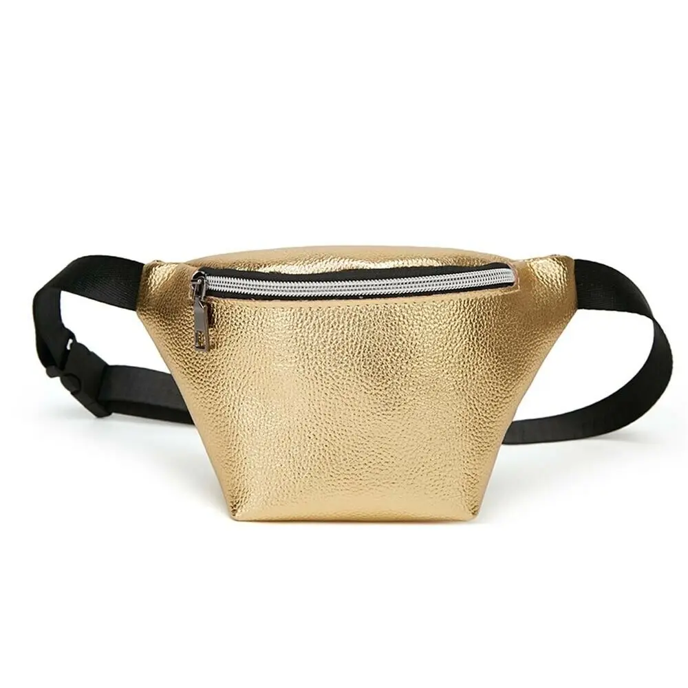 

Women Travel Waist Fanny Pack Belt Bag Brand Design Money Wallet Glitter Multicolor Bum Bag Pouch