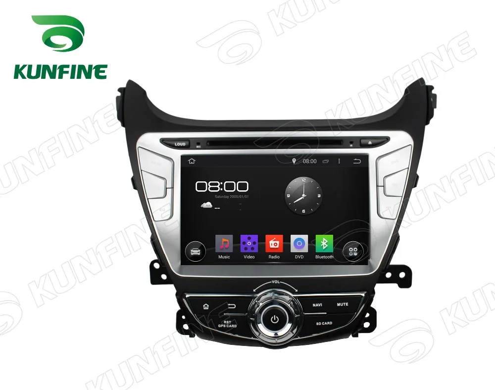 Мультимедийный плеер Hyundai Elantra 2014 Восьмиядерный 2 Гб ОЗУ Android 6 0 DVD GPS навигация