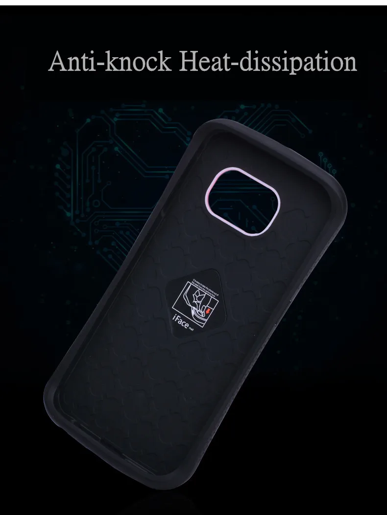 Противоударный чехол для samsung Galaxy S7 края крышки 2 слоя Мягкий силиконовый ПК из