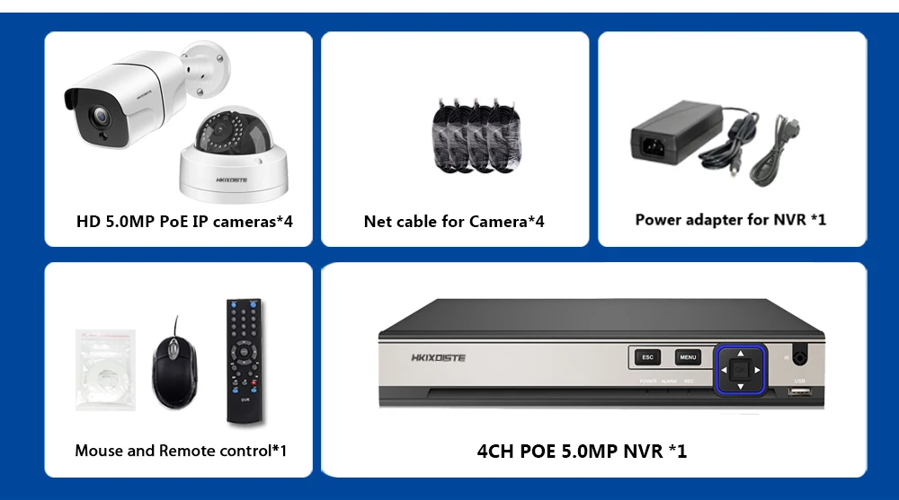 H.265 8CH 5MP 4MP POE сетевой видеорегистратор 5MP система видеонаблюдения 48 в CCTV 5.0MP POE NVR комплект для 5MP POE ip-камера HDMI выход