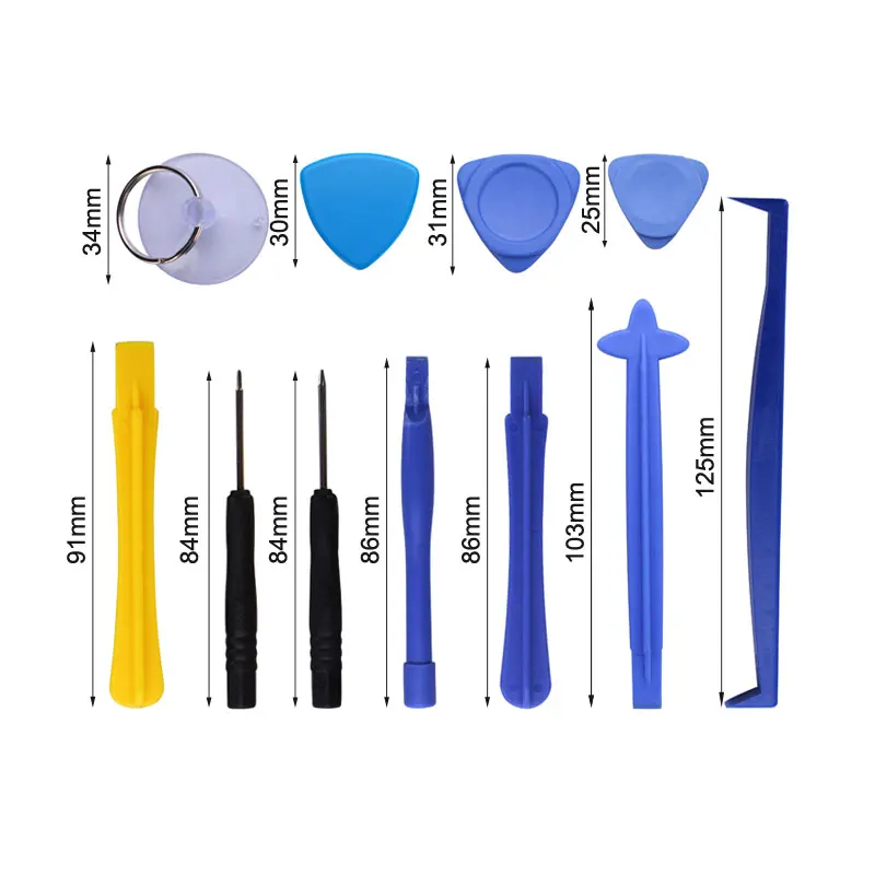 11 шт./лот пластиковый инструмент для открывания рычага набор инструментов