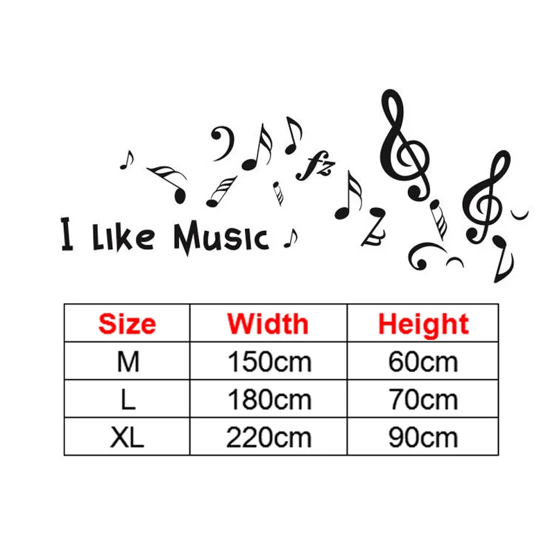 Мне нравится музыка музыкальная Note дизайн акриловая Наклейка на стену s для