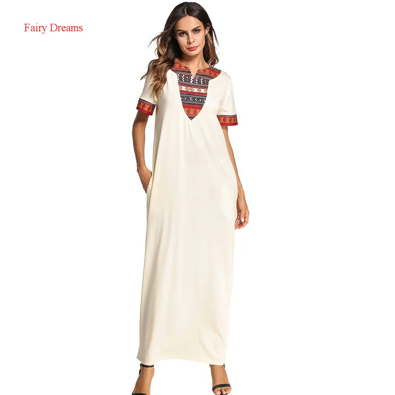 Moslim Abayas Дубай женская одежда больших размеров 4XL 2018 белое длинное платье короткий
