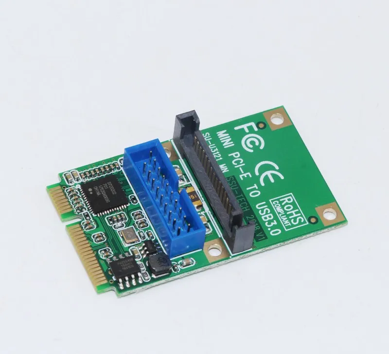 Mini PCI E USB карта MINI Express к 3 0 адаптер 19Pin Header 5 Гб SATA Power Half High Full подходит для ПК|Платы