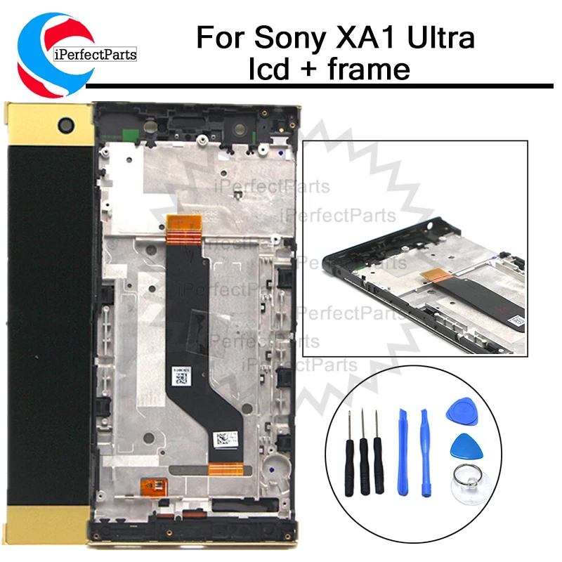 Для Sony Xperia XA1 ультра ЖК дисплей кодирующий преобразователь сенсорного экрана в