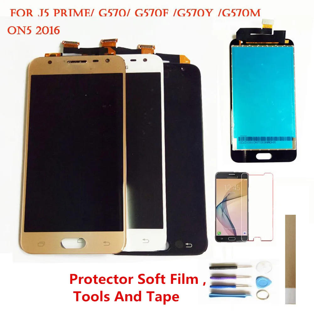 ЖК дисплей OLED для Samsung Galaxy J5 Prime G570 G570M G570F G570Y On5 2016 сенсорный экран стекло