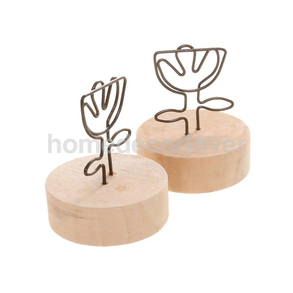 10x милый цветок фото/памятка/примечание клип стенд стол номер меню держатель для