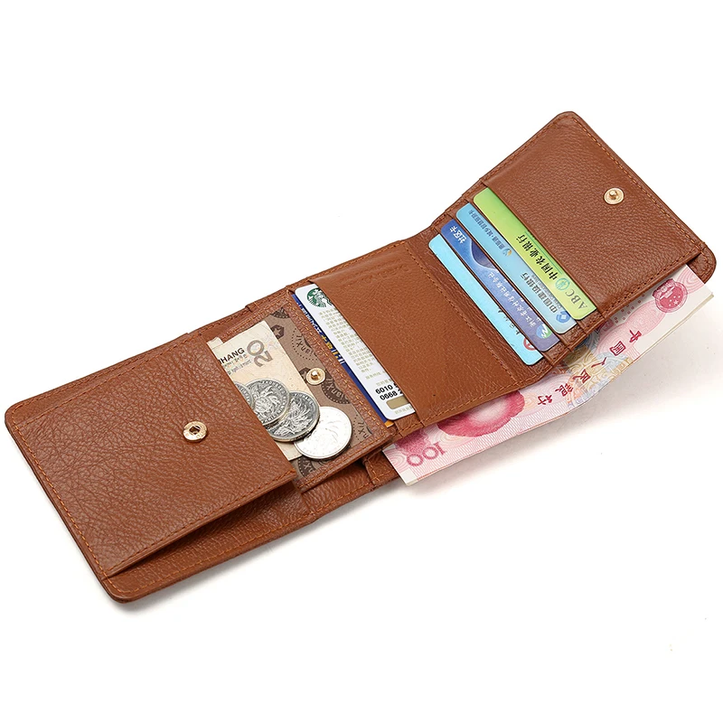 Кошелек из натуральной кожи для женщин женский маленький Бумажник Сумочка