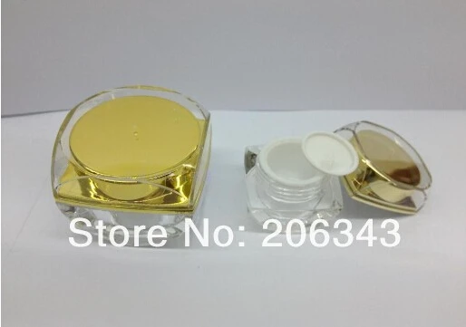 10 г Акриловый Крем с золотом бутылка косметический контейнер банка для крема