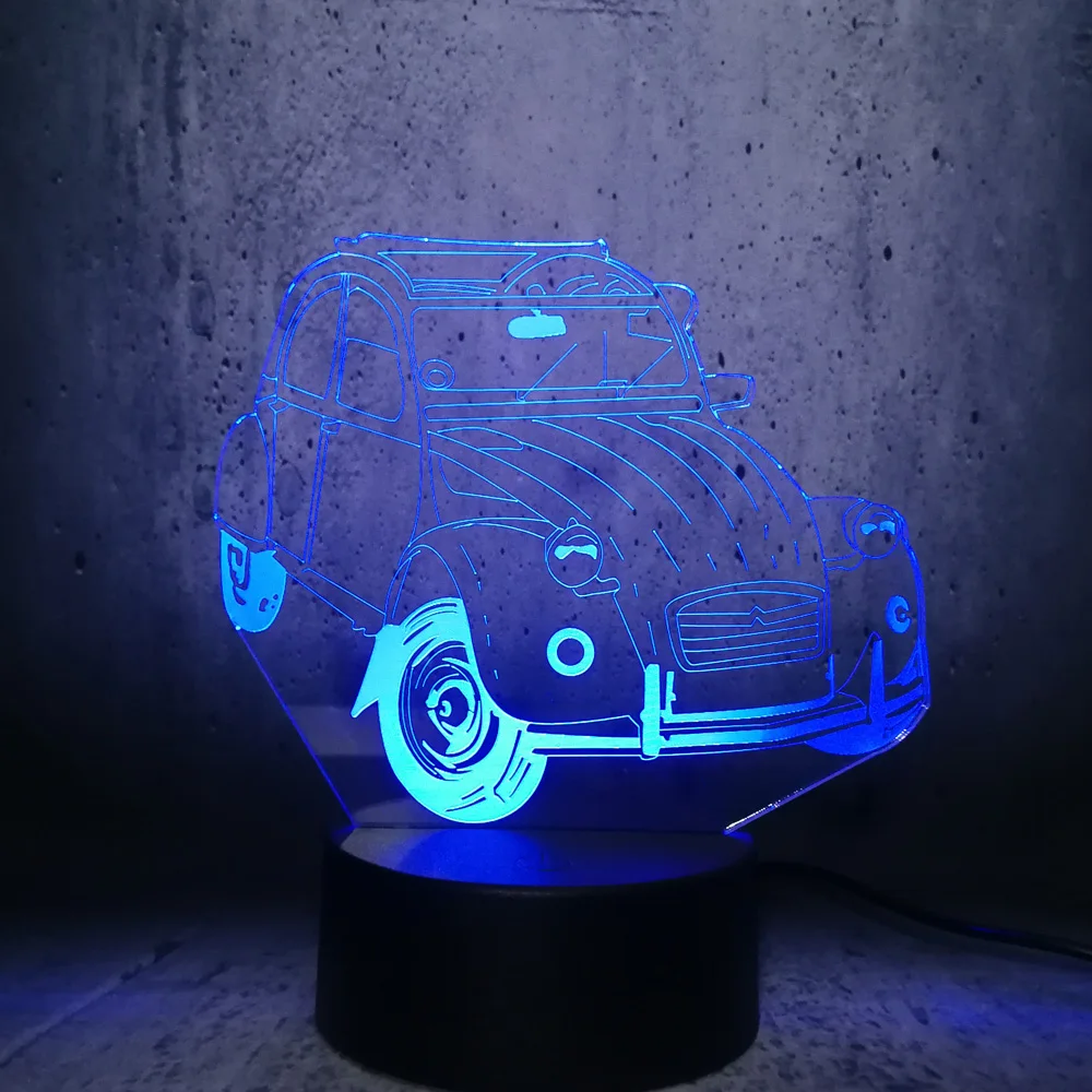 Модель автомобиля 3D светодиодный светильник классический винтажный