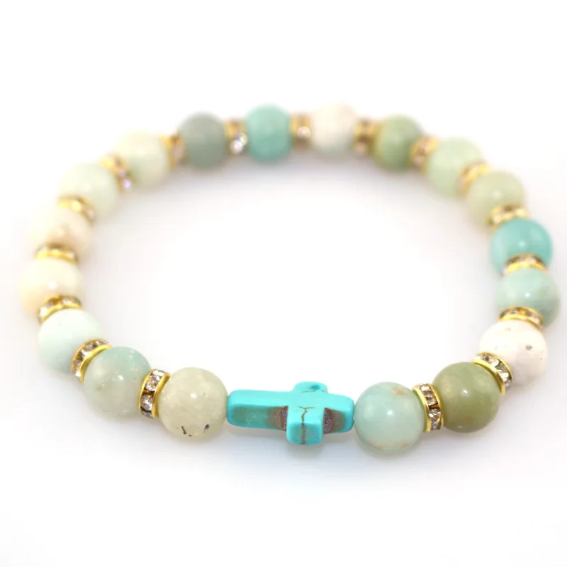 Новинка 2018 эластичный женский браслет многоцветный модный мужской и с камнями