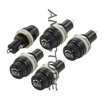 5 шт. AC 125V 15A 250V 10A винт крышка панель PCB монтаж 5x20 мм 6x30 держатель предохранителя